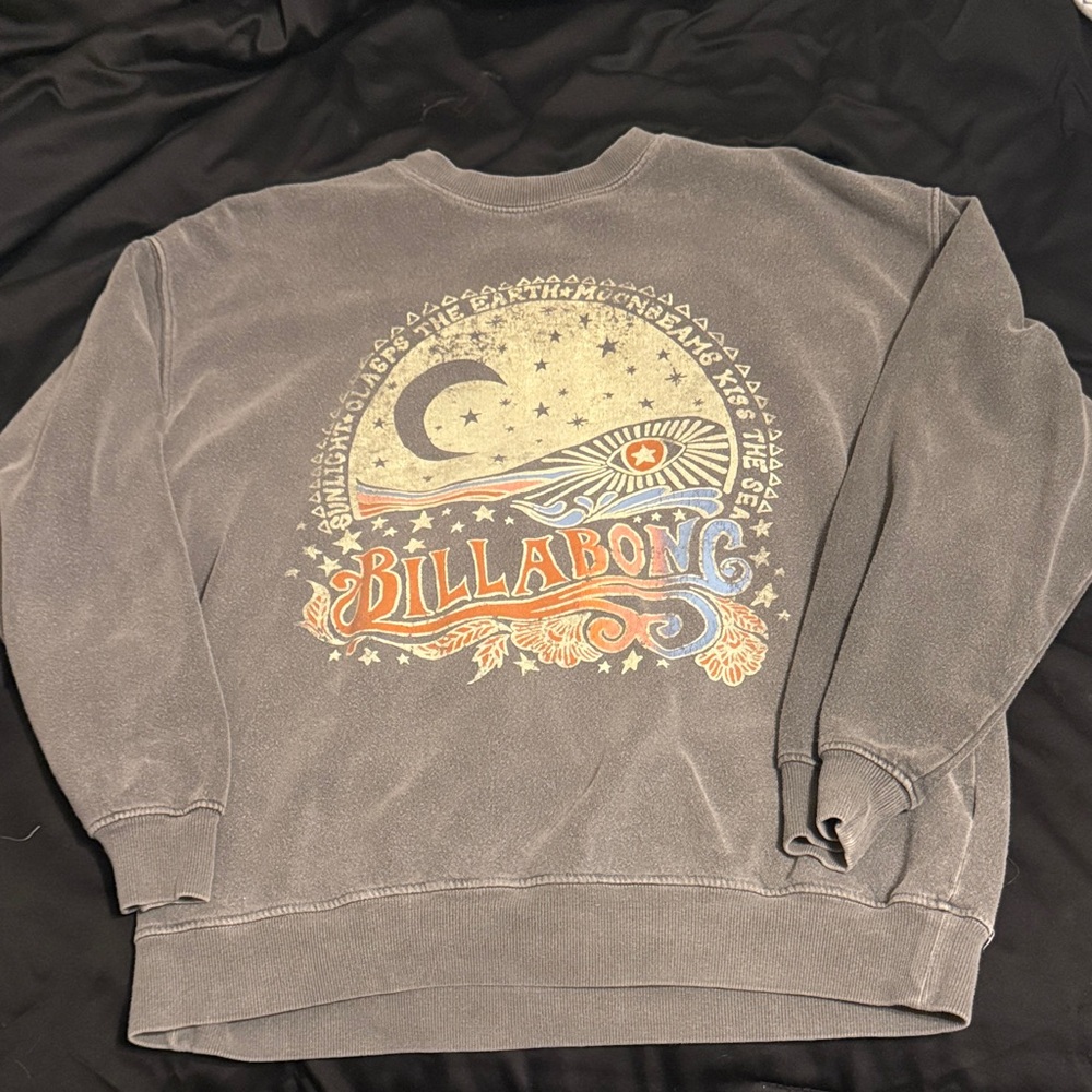 Billabong Gray Graphic women’s sweatshirt
